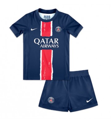 Paris Saint-Germain Primera Equipación Niños 2024-25 Manga Corta (+ Pantalones cortos)